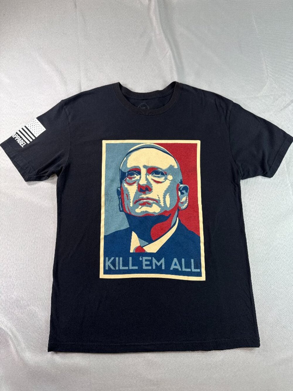 Nine Line Apparel Kill Em All Graphic T Shirt Black Patriotic Mens Large USA